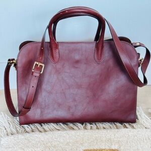 Elegant Burgundy Satchel